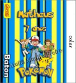 Rótulo Baton personalizado Pokemon