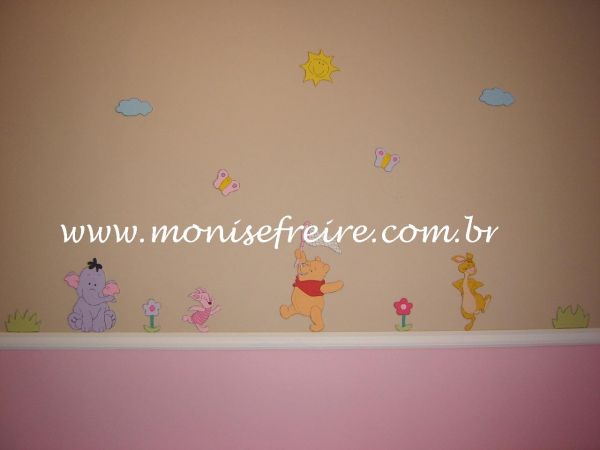 Border mdf Ursinho Pooh 12 pçs