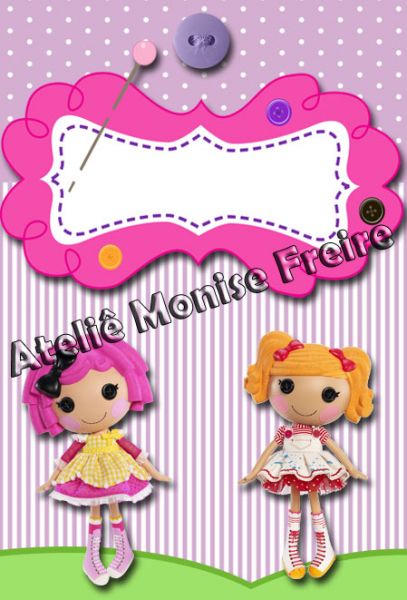 Rótulo adesivo Tubete Lalaloopsy pcte com 20 und