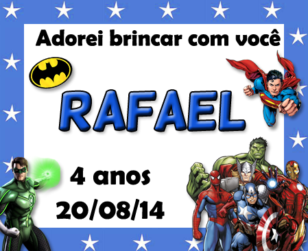 _Tag para lembrancinhas Heróis Marvel