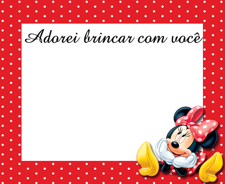 m Tag para lembrancinhas Minnie